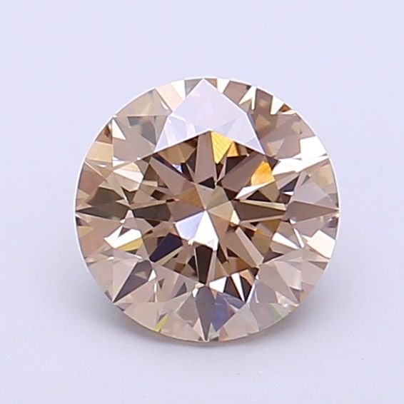 Ideal Loose Diamond - ROUND 1.08ct Fancy Light Brown VVS2