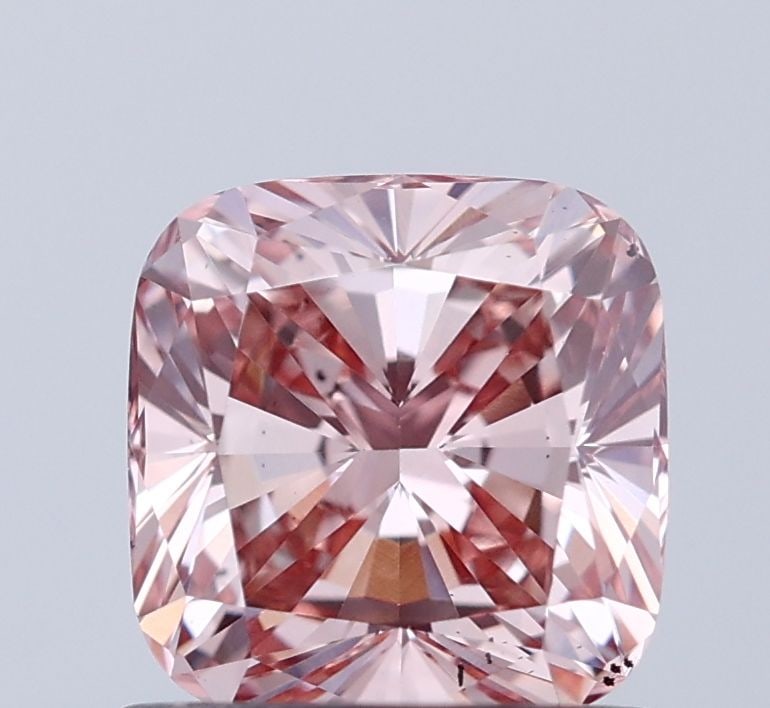 Loose Diamond - CUSHION MODIFIED 1.04ct Fancy Intense Pink VS2