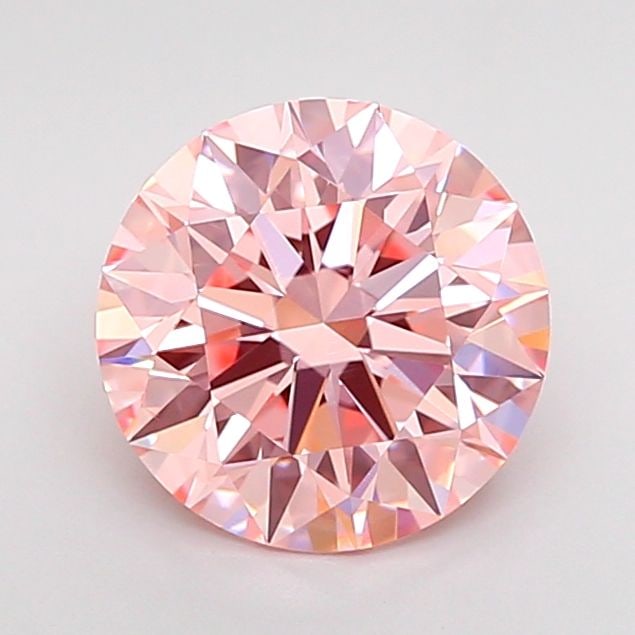 Ideal Loose Diamond - ROUND 2.0ct Fancy Intense Pink VS2