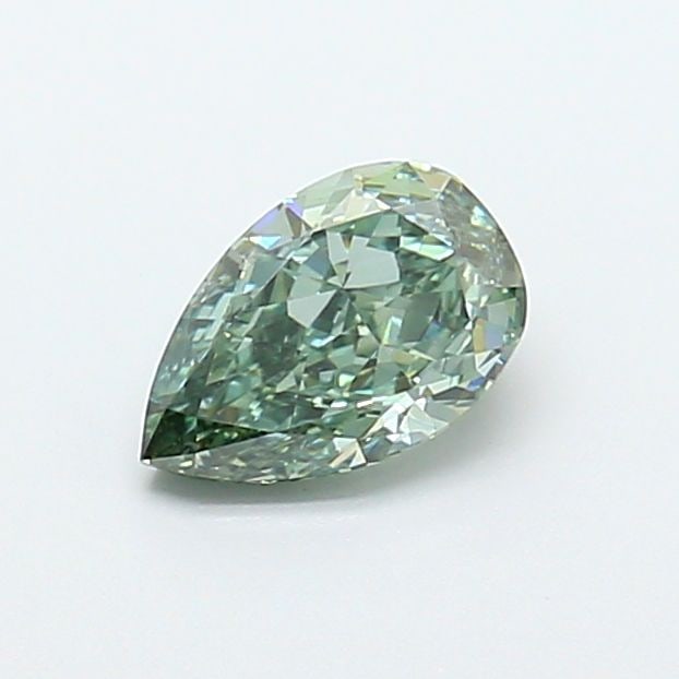 Loose Diamond - PEAR 1.03ct Fancy Vivid Green SI1: Loose Diamond - PEAR 1.03ct Fancy Vivid Green SI1 Source: This is a real non-mined Diamond that has been grown in a lab Shape: PEAR Carats: 1.03 Color: Fancy Vivid Green Certification: IGI Video: