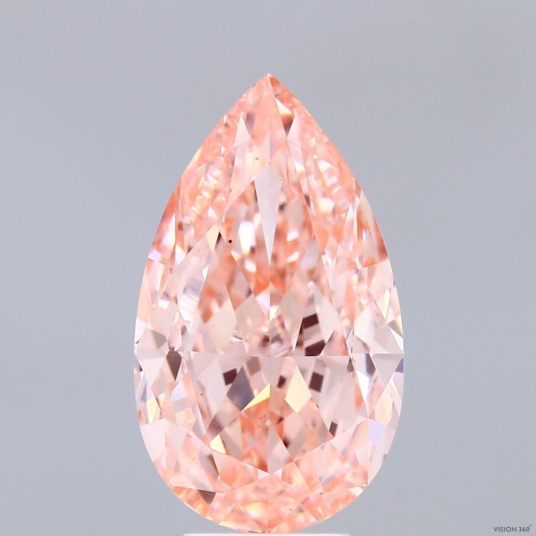 Loose Diamond - PEAR 7.09ct Fancy Vivid Pink VS1
