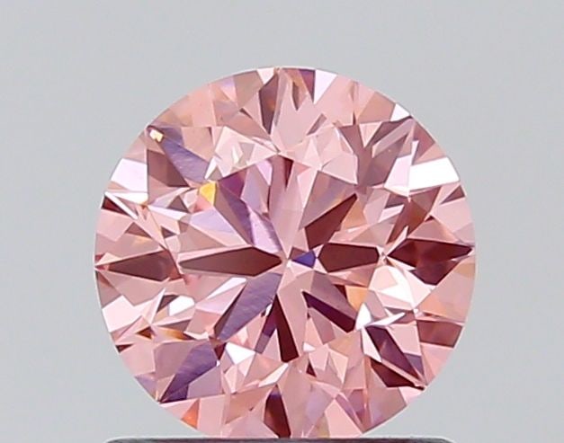 Loose Diamond - ROUND 0.87ct Fancy Vivid Pink VS1