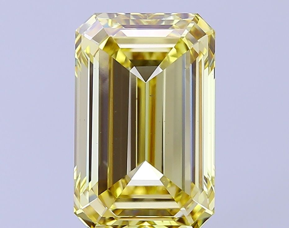 Loose Diamond - EMERALD 5.52ct Fancy Intense Yellow VS2: Loose Diamond - EMERALD 5.52ct Fancy Intense Yellow VS2 Source: This is a real non-mined Diamond that has been grown in a lab Shape: EMERALD Carats: 5.52 Color: Fancy Intense Yellow Certification: IGI