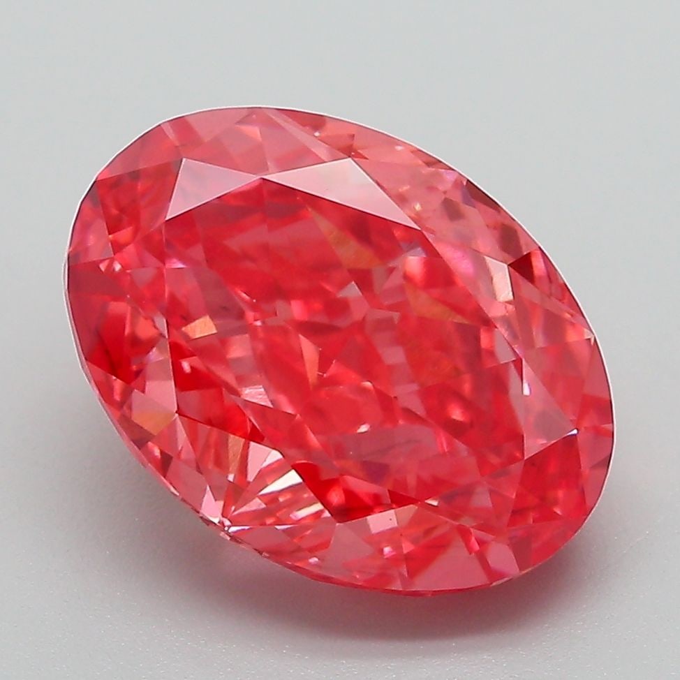 Loose Diamond - OVAL 5.06ct Fancy Vivid Pink VS2
