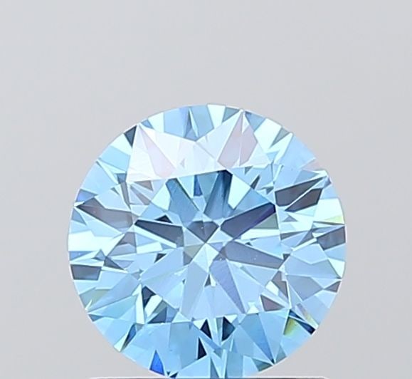 Ideal Loose Diamond - ROUND 1.09ct Fancy Vivid Blue VVS2