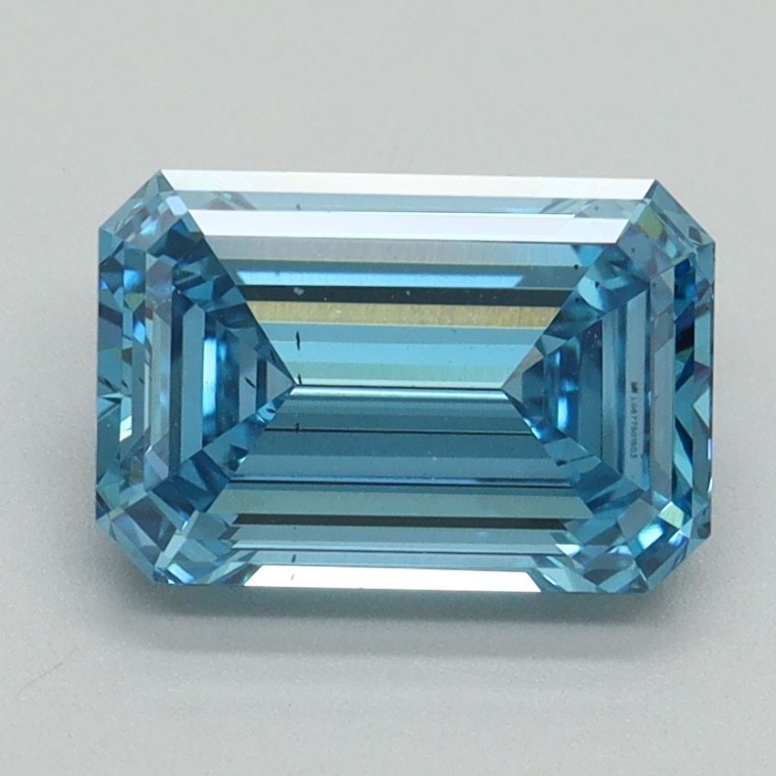 Loose Diamond - EMERALD 2.17ct Fancy Vivid Blue VS2