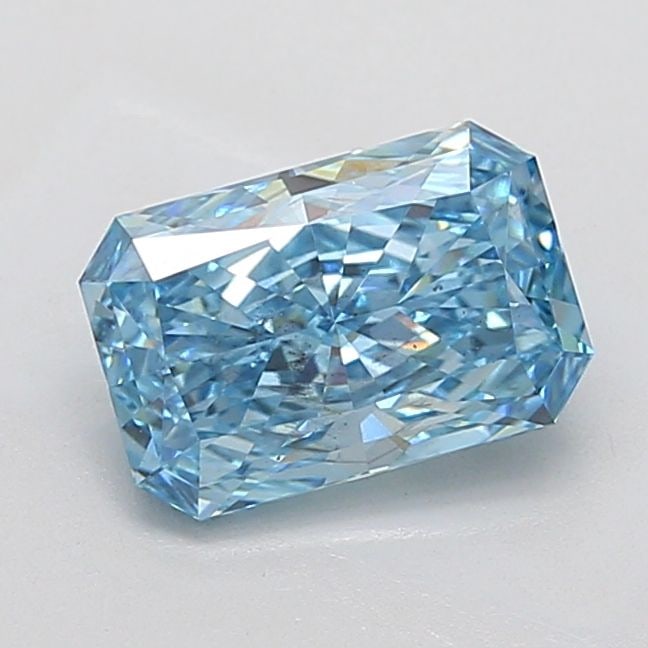 Loose Diamond - RADIANT 2.32ct Fancy Vivid Blue SI1: Loose Diamond - RADIANT 2.32ct Fancy Vivid Blue SI1 Source: This is a real non-mined Diamond that has been grown in a lab Shape: RADIANT Carats: 2.32 Color: Fancy Vivid Blue Certification: IGI Video: