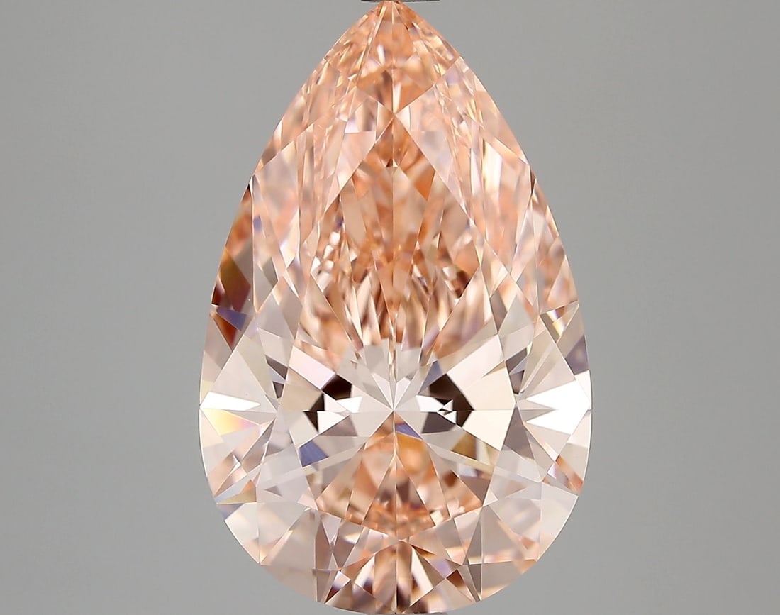 Loose Diamond - PEAR 5.1ct Fancy Vivid Pink VVS2