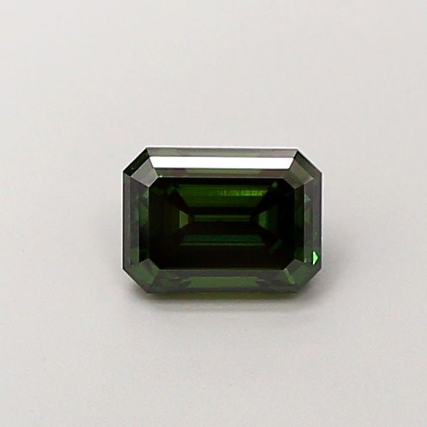 Loose Diamond - EMERALD 1.04ct Fancy Vivid Green SI1: Loose Diamond - EMERALD 1.04ct Fancy Vivid Green SI1 Source: This is a real non-mined Diamond that has been grown in a lab Shape: EMERALD Carats: 1.04 Color: Fancy Vivid Green Certification: IGI Video