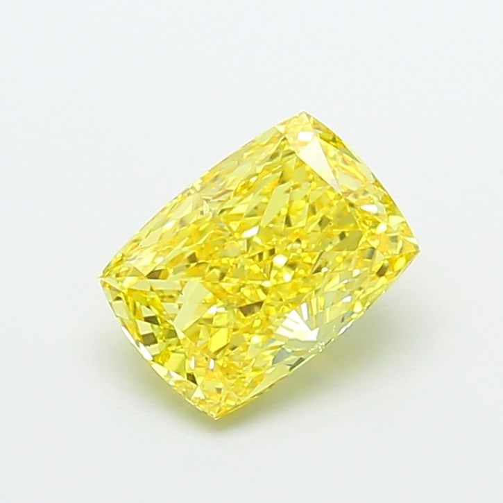 Loose Diamond - CUSHION MODIFIED 3.09ct Fancy Intense Yellow VS1