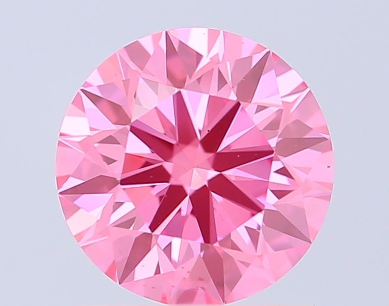 Ideal Loose Diamond - ROUND 1.52ct Fancy Vivid Pink VS1