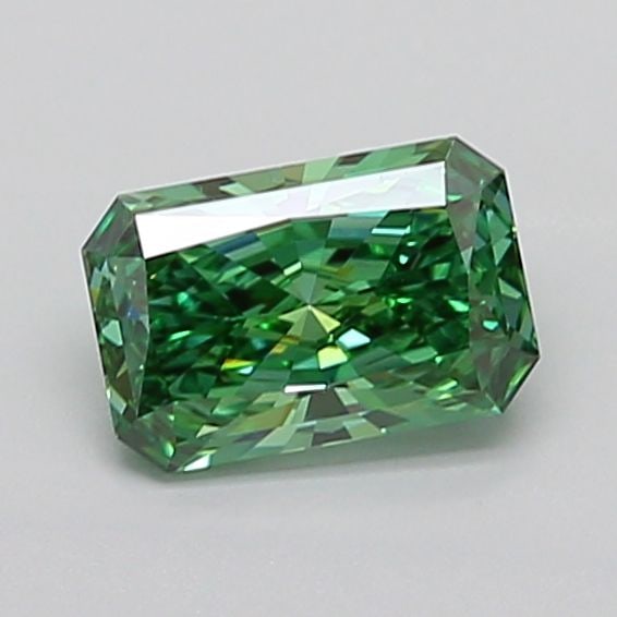 Loose Diamond - RADIANT 1.16ct Fancy Vivid Green VVS2: Loose Diamond - RADIANT 1.16ct Fancy Vivid Green VVS2 Source: This is a real non-mined Diamond that has been grown in a lab Shape: RADIANT Carats: 1.16 Color: Fancy Vivid Green Certification: IGI The 