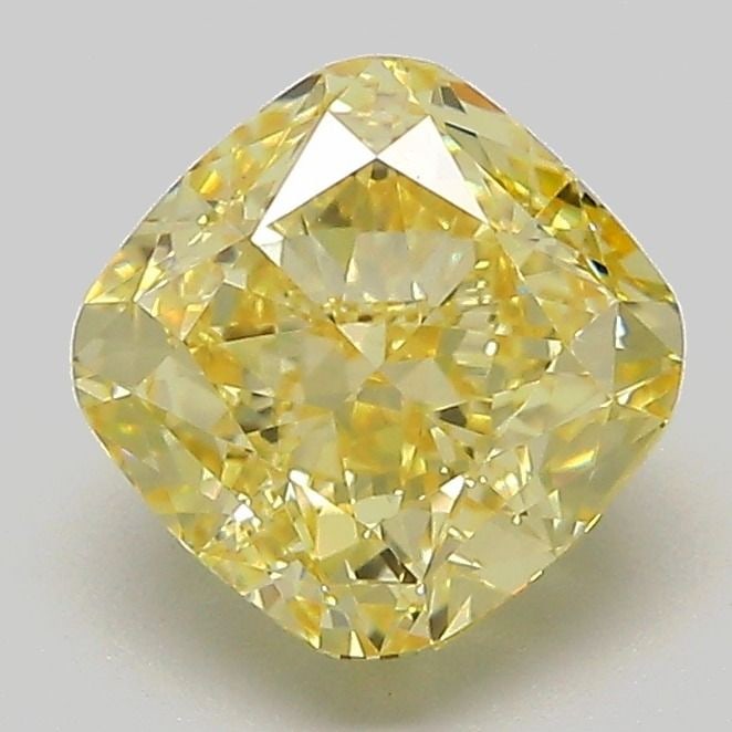Loose Diamond - CUSHION MODIFIED 2.01ct Fancy Yellow VVS2