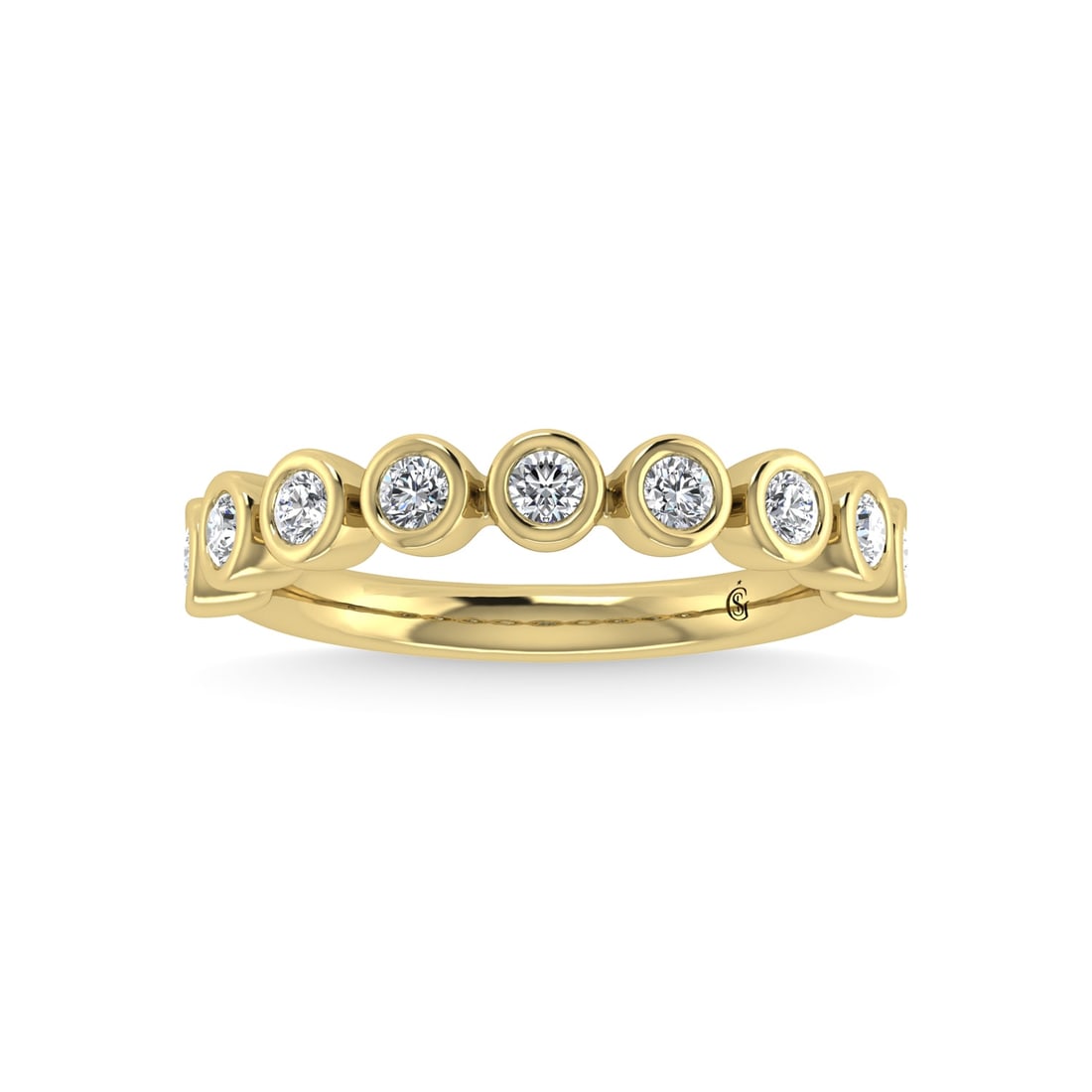 14K Yellow Gold Diamond 1/2 Ct.Tw. Stackable Band: 14K Yellow Gold Diamond 1/2 Ct.Tw. Stackable Band 14k Yellow Gold Stone Color: G-h Stone Clarity: I1-i2 Each ring is presented in standard size 6.5. Complimentary resizing is available between sizes 5