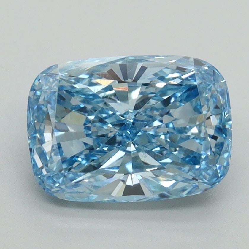 Loose Diamond - CUSHION BRILLIANT 2.11ct Fancy Vivid Blue VS2