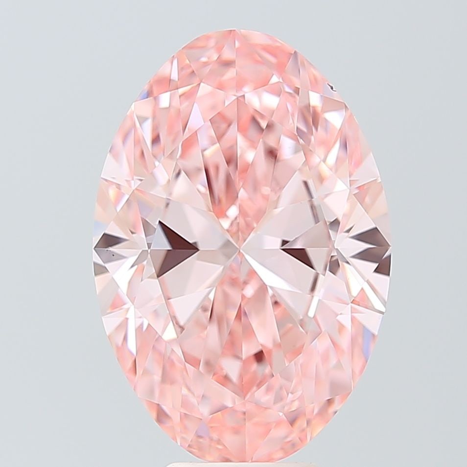 Loose Diamond - OVAL 7.02ct Fancy Vivid Pink VS1