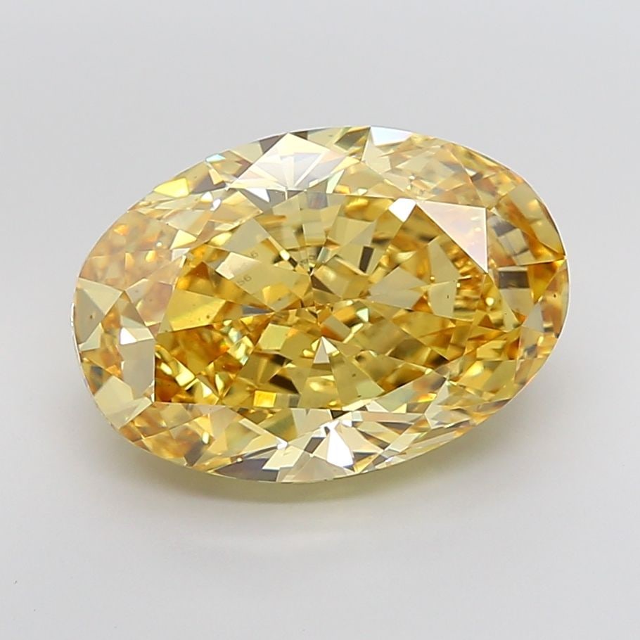 Loose Diamond - OVAL 11.01ct Fancy Vivid Yellow VS1