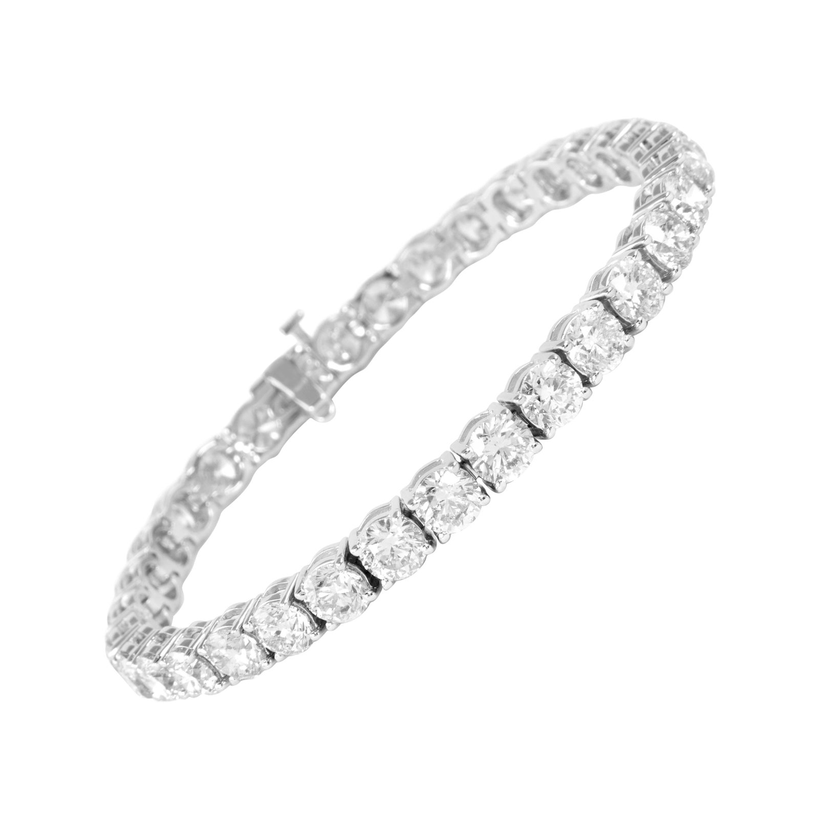 18k White Gold 18.58ct Diamond Tennis Bracelet