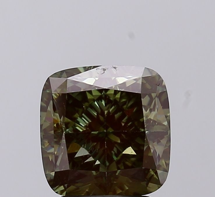 Loose Diamond - CUSHION MODIFIED 2.91ct Fancy Intense Green VS1: Loose Diamond - CUSHION MODIFIED 2.91ct Fancy Intense Green VS1 Source: This is a real non-mined Diamond that has been grown in a lab Shape: CUSHION MODIFIED Carats: 2.91 Color: Fancy Intense Green Ce
