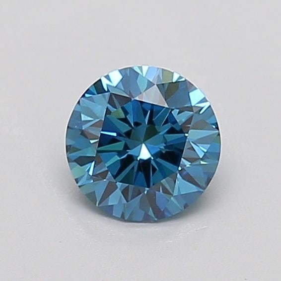 Ideal Loose Diamond - ROUND 0.53ct Fancy Vivid Blue VS2