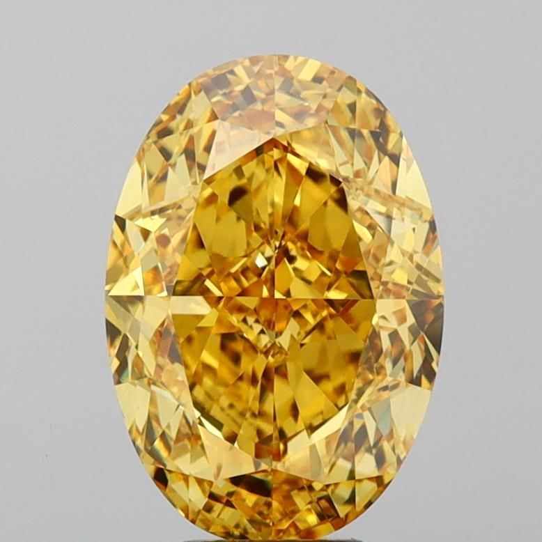 Loose Diamond - OVAL 8.11ct Fancy Vivid Yellow VS1: Loose Diamond - OVAL 8.11ct Fancy Vivid Yellow VS1 Source: This is a real non-mined Diamond that has been grown in a lab Shape: OVAL Carats: 8.11 Color: Fancy Vivid Yellow Certification: IGI Video: