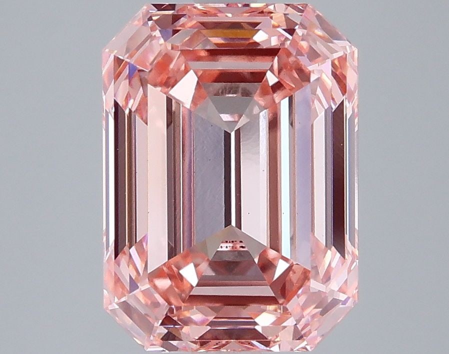 Loose Diamond - EMERALD 4.0ct Fancy Intense Pink VS1