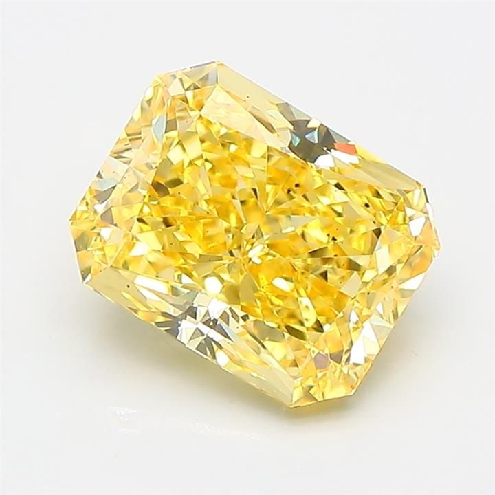 Loose Diamond - RADIANT 2.69ct Fancy Vivid Yellow VS2: Loose Diamond - RADIANT 2.69ct Fancy Vivid Yellow VS2 Source: This is a real non-mined Diamond that has been grown in a lab Shape: RADIANT Carats: 2.69 Color: Fancy Vivid Yellow Certification: IGI Vid