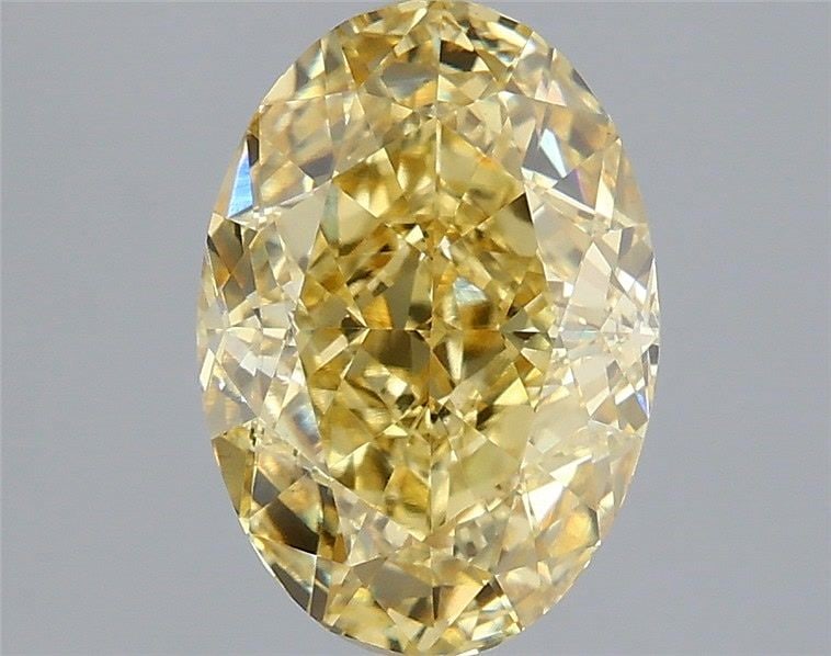 Loose Diamond - OVAL 2.59ct Fancy Yellow VVS2