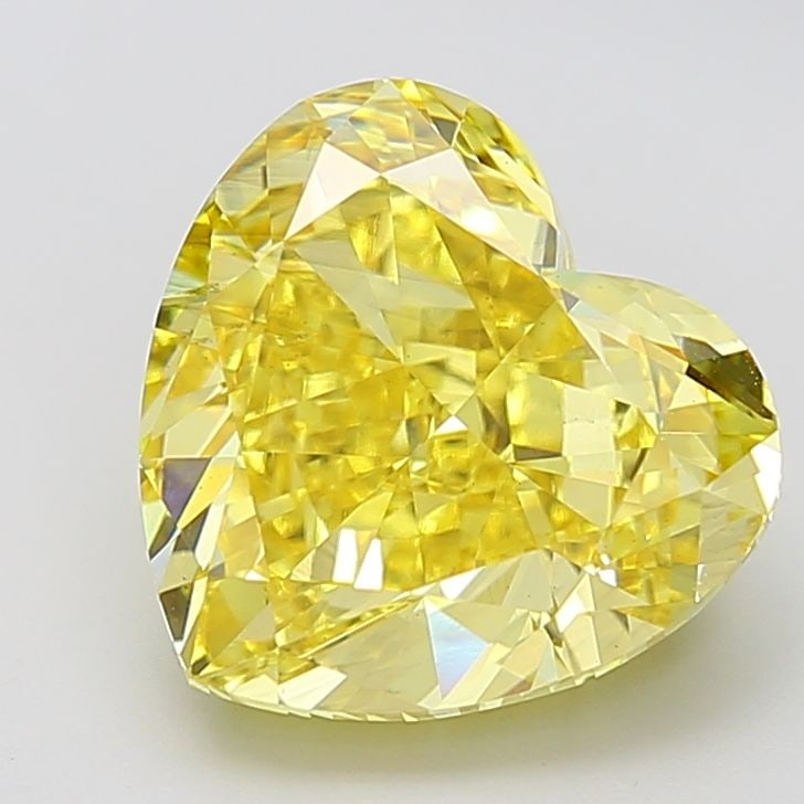 Loose Diamond - HEART 8.04ct Fancy Vivid Yellow VS2