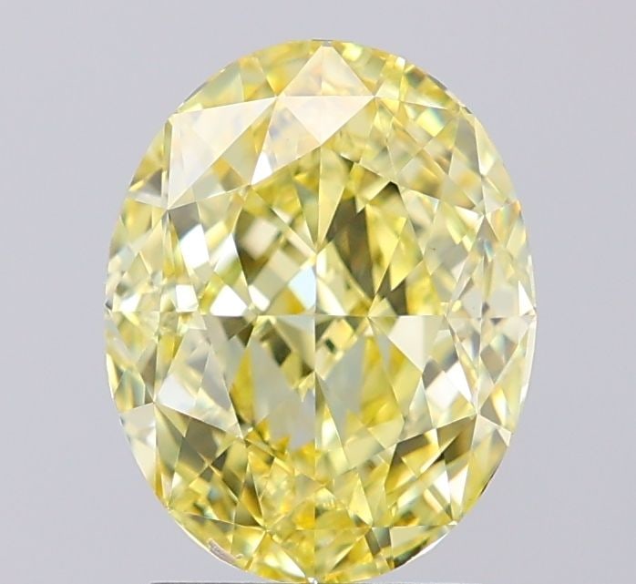 Loose Diamond - OVAL 2.67ct Fancy Yellow VVS2