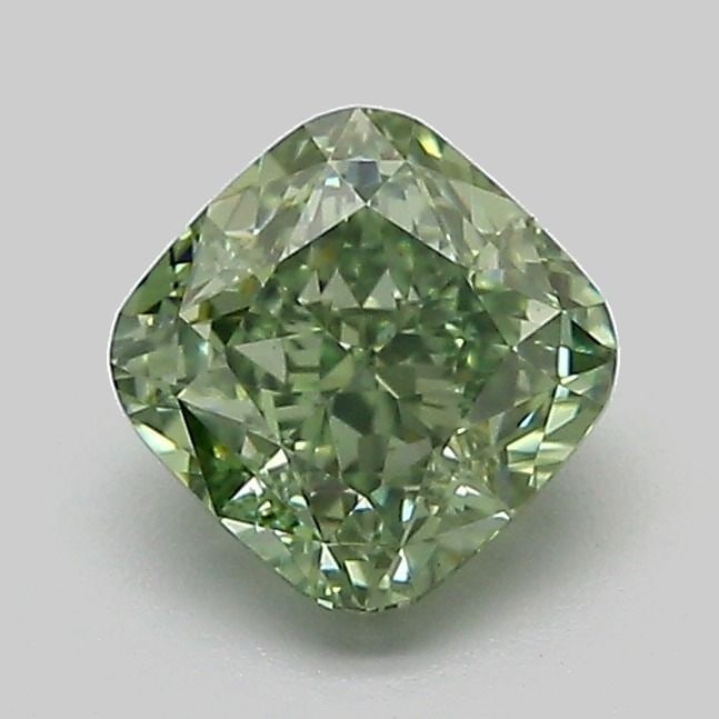 Loose Diamond - CUSHION MODIFIED 1.1ct Fancy Vivid Green VS1