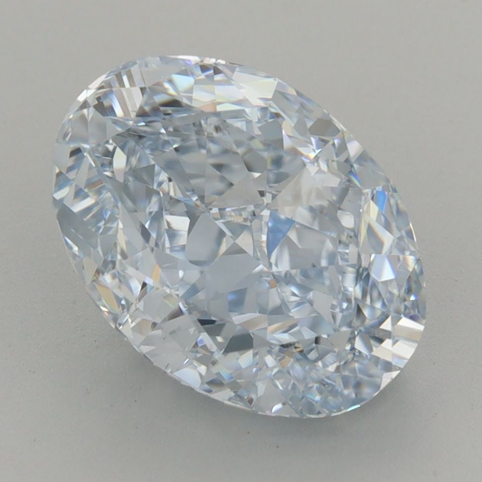 Loose Diamond - OVAL 4.51ct Fancy Blue VVS1: Loose Diamond - OVAL 4.51ct Fancy Blue VVS1 Source: This is a real non-mined Diamond that has been grown in a lab Shape: OVAL Carats: 4.51 Color: Fancy Blue Certification: IGI Video: Video Link The
