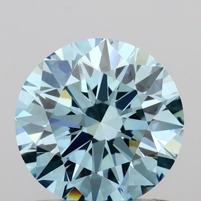 Ideal Loose Diamond - ROUND 0.98ct Fancy Vivid Blue VS1