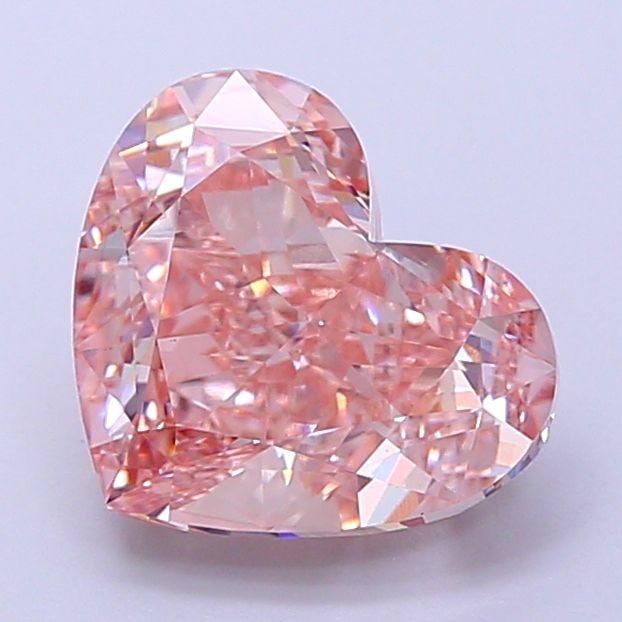 Loose Diamond - HEART 3.25ct Fancy Intense Brownish Pink VS1: Loose Diamond - HEART 3.25ct Fancy Intense Brownish Pink VS1 Source: This is a real non-mined Diamond that has been grown in a lab Shape: HEART Carats: 3.25 Color: Fancy Intense Brownish Pink Certific