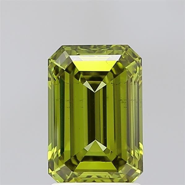 Loose Diamond - EMERALD 2.02ct Fancy Vivid Green VS2: Loose Diamond - EMERALD 2.02ct Fancy Vivid Green VS2 Source: This is a real non-mined Diamond that has been grown in a lab Shape: EMERALD Carats: 2.02 Color: Fancy Vivid Green Certification: IGI Video