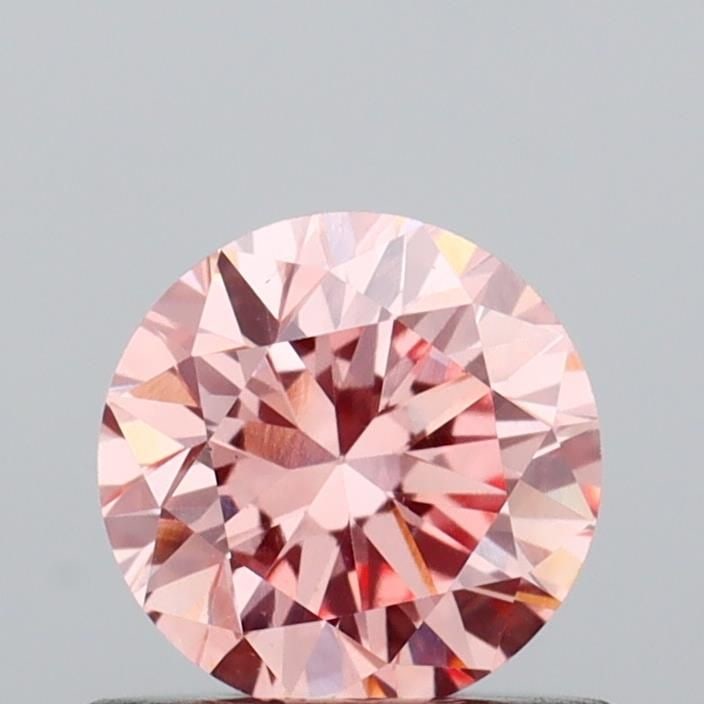 Loose Diamond - ROUND 0.6ct Fancy Intense Pink VS1