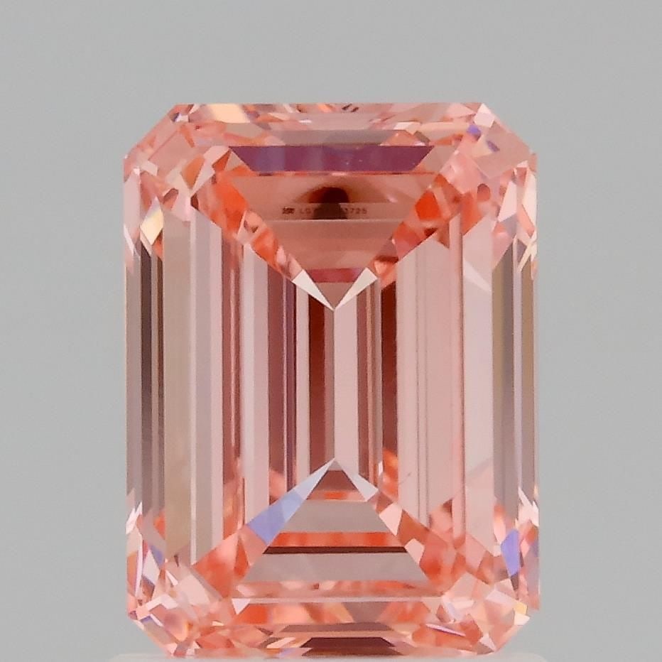 Loose Diamond - EMERALD 1.5ct Fancy Vivid Pink VVS2
