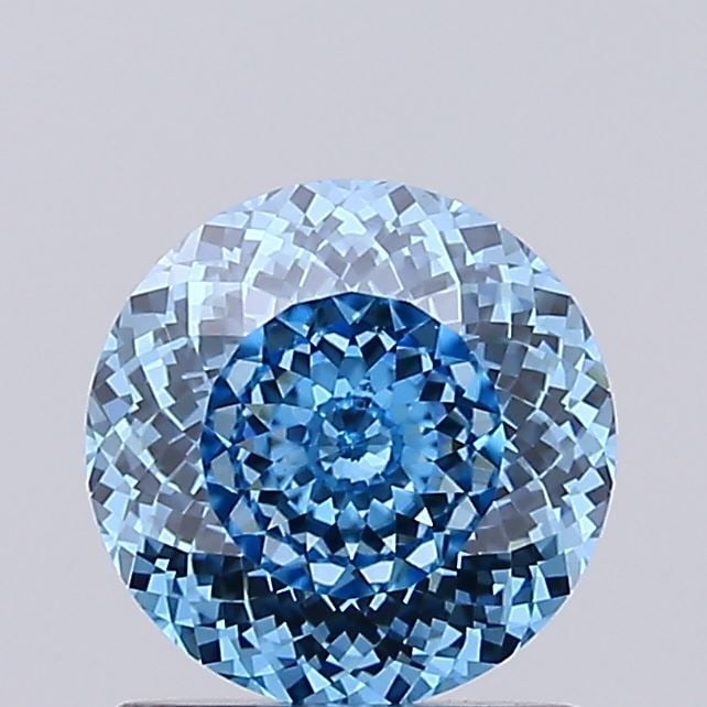 Loose Diamond - ROUND 0.93ct Fancy Vivid Blue VS1