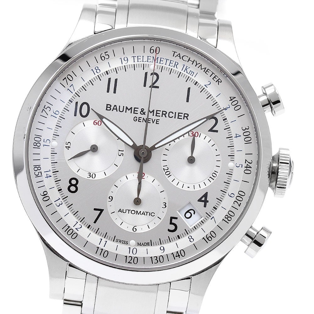 Baume Mercier Capeland 65716 mens chronograph wristwatch: Baume Mercier Capeland 65716 mens chronograph wristwatch Baume & Mercier Capeland Chronograph men's wristwatch in pre-owned condition. Swiss-made and designed for men, this watch is identified as mode