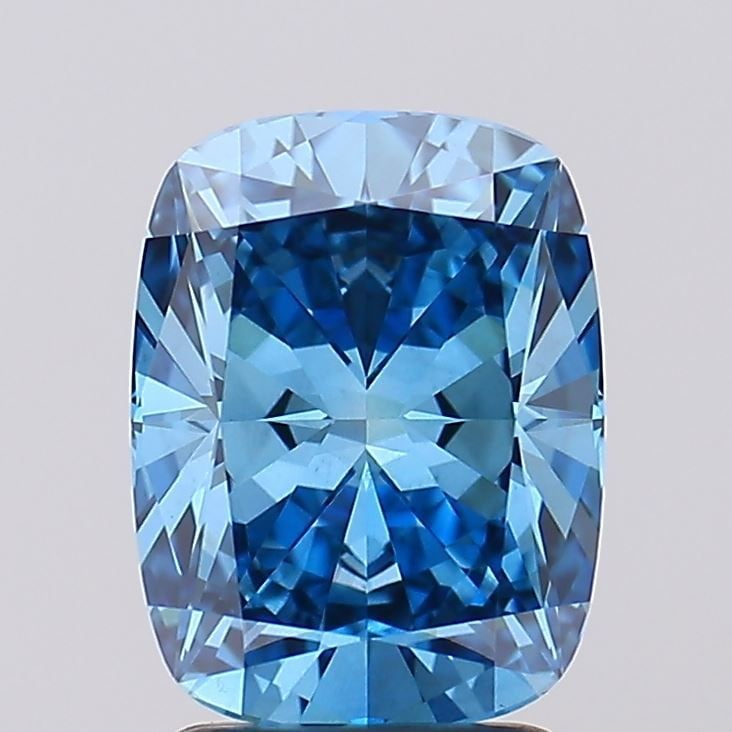 Loose Diamond - CUSHION BRILLIANT 2.34ct Fancy Vivid Blue VS2