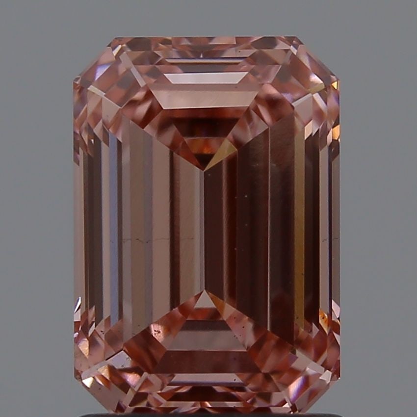 Loose Diamond - EMERALD 1.65ct Fancy Intense Pink VS2