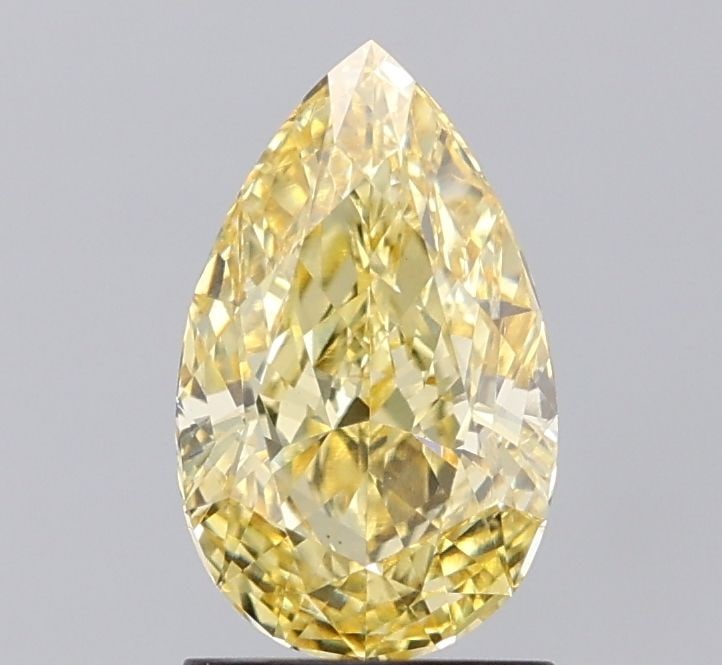 Loose Diamond - PEAR 1.67ct Fancy Intense Yellow VVS2