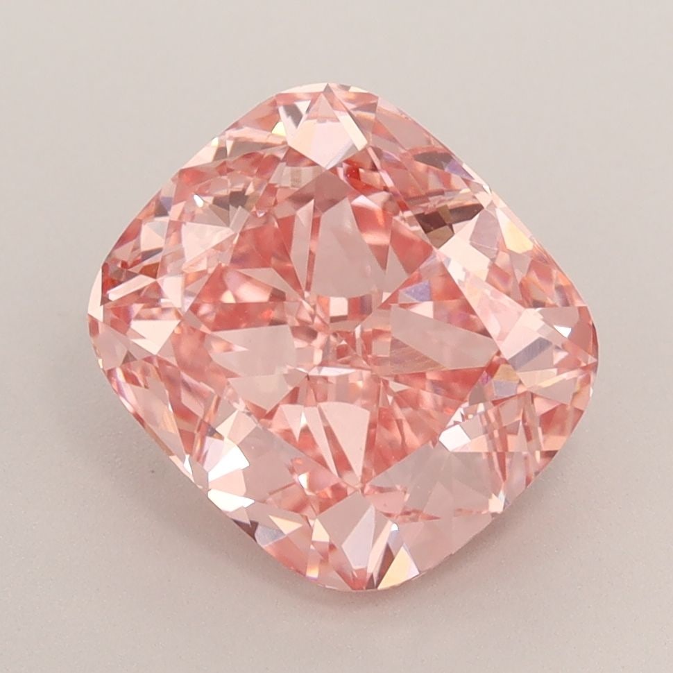Loose Diamond - CUSHION BRILLIANT 3.01ct Fancy Vivid Pink VVS2