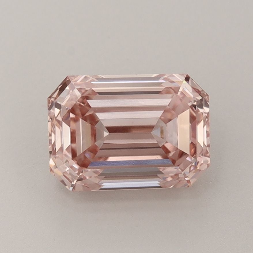 Loose Diamond - EMERALD 1.75ct Fancy Intense Brownish Pink VS1