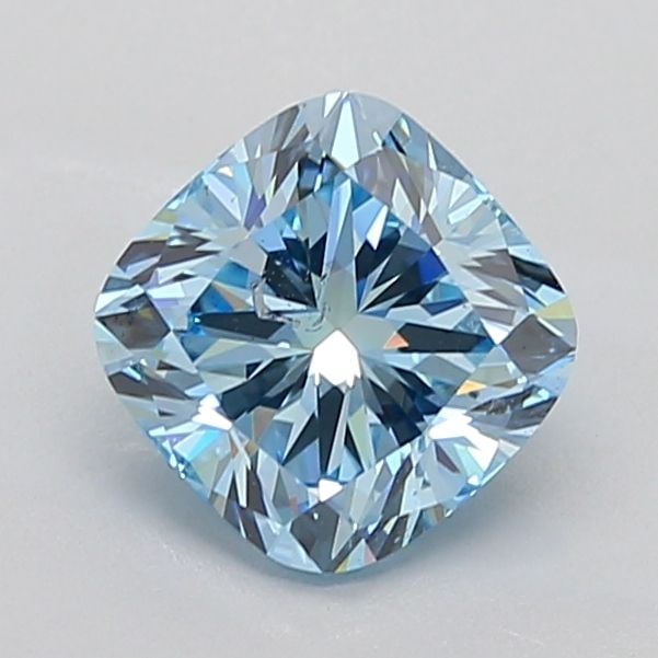 Loose Diamond - CUSHION MODIFIED 3.01ct Fancy Vivid Blue SI2