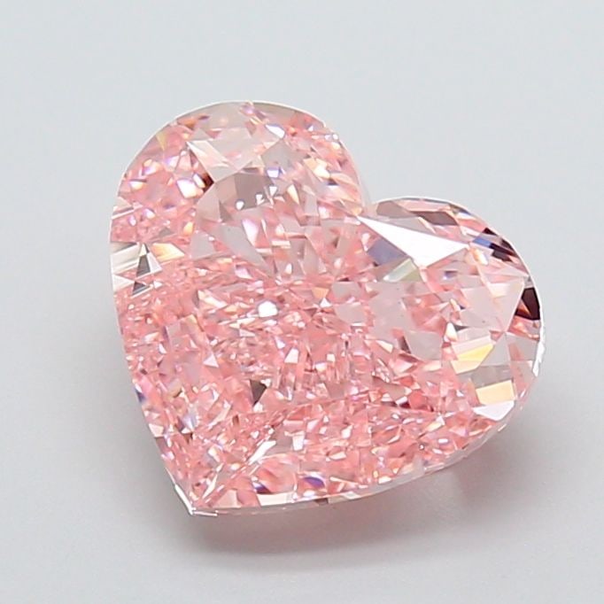 Loose Diamond - HEART 4.0ct Fancy Intense Pink VS1: Loose Diamond - HEART 4.0ct Fancy Intense Pink VS1 Source: This is a real non-mined Diamond that has been grown in a lab Shape: HEART Carats: 4.0 Color: Fancy Intense Pink Certification: IGI Video: