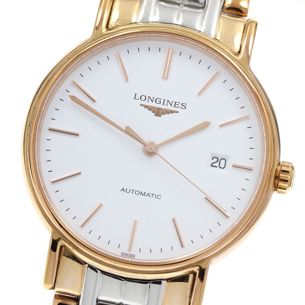 Longines Presence Date Automatic Men's Wristwatch 38mm White Dial (1 of 6)