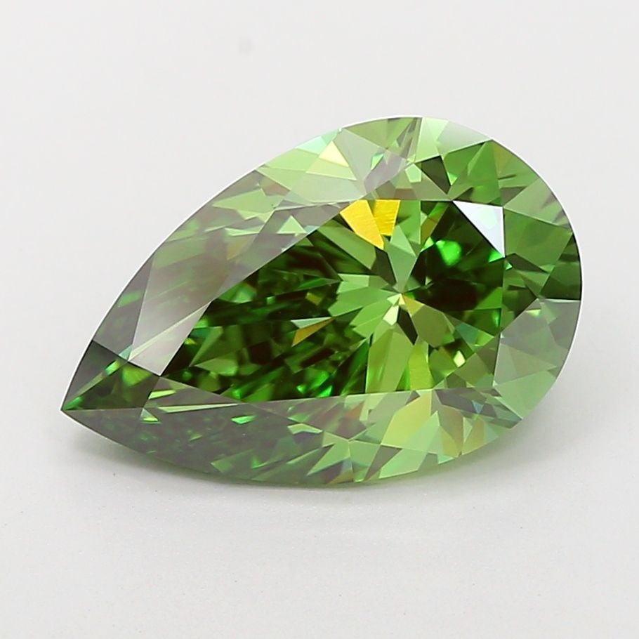 Loose Diamond - PEAR 4.5ct Fancy Vivid Green VVS2