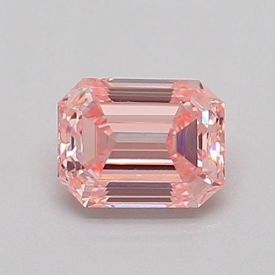Loose Diamond - EMERALD 0.67ct Fancy Intense Pink VS1