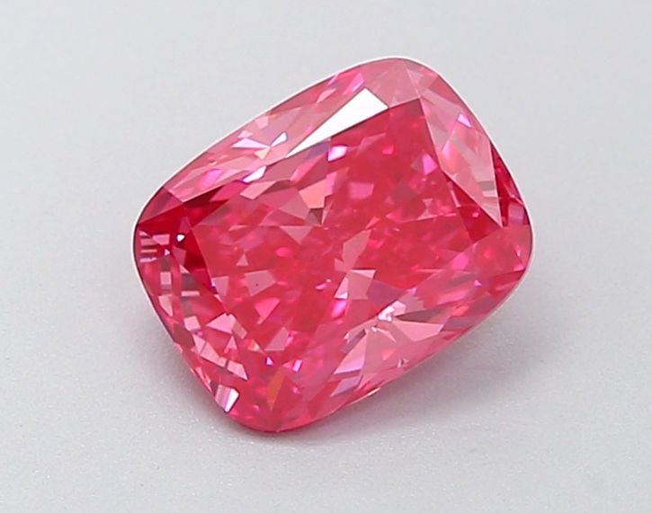 Loose Diamond - CUSHION BRILLIANT 1.18ct Fancy Vivid Pink VS1
